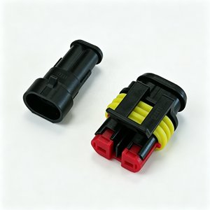 2 3 4 5 6 Pin laki-laki perempuan tahan air kawat Harness listrik Terminal kabel konektor 1.8 seri Amp Tyco konektor otomatis - Product Image 1