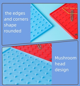 XR 20 ซม.Geo Board ยางพลาสติกสองด้าน Geoboard การฝึกอบรม Aid โรงเรียนประถ<span class=keywords><strong>ม</strong></span>ศึกษา<span class=keywords><strong>คณิต</strong></span>ศาสตร์การสอนเครื่องมือ - Product Image 4