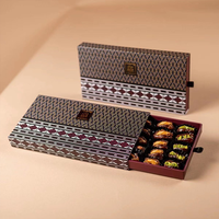 Emballages en papier pour biscuits et bonbons, biodégradables, écologiques, avec laminage mat, boîtes télescopiques, tiroirs personnalisés, chocolat, sushi