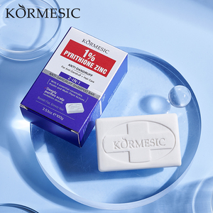 KORMESIC Private Label OEM 100g 1% Zinc Pyrithione Anti-Dandruff Shampoo <b>Soap</b> Bar Organic Bath SoapRich Foam Gentle Nourishing - Product Image 2