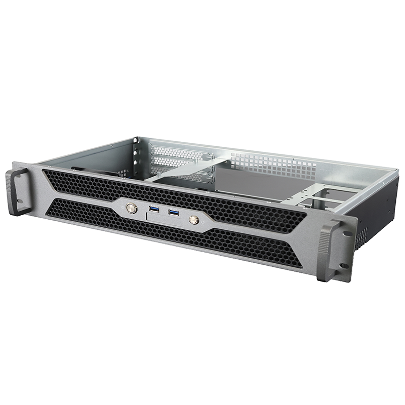 2Uショートボディケース、フルハイPCIE * 3 ITX MBサポート