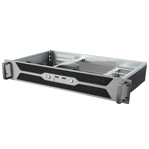 هيكل صناعي قصير 2U مع دعم لبطاقة PCIE كاملة الارتفاع ولوحة أم ITX، يناسب حامل 3U للاستخدام الصناعي، متوفر في المخزون - Product Image 2