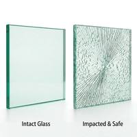 Verre feuilleté de sécurité en gros, transparent et coloré, verre feuilleté décoratif PVB pour fenêtres et portes de bâtiments architecturaux