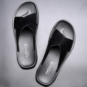 Sandales d'été en cuir PU pour hommes, prix d'usine, vente en <span class=keywords><strong>gros</strong></span>, sport, respirantes, antidérapantes, mode décontractée, tongs <span class=keywords><strong>de</strong></span> plage - Product Image 3