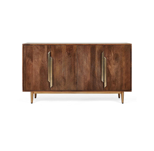 Buffet en bois massif sculpté à la main, meuble de rangement pour salle à manger, style intérieur élégant. - Product Image 2