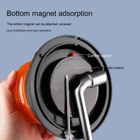Balise de signalisation solaire en matériau PC, couleur ambre, avec base magnétique puissante et écran LED pour la construction et la circulation