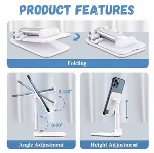 Office Desktop Gift Mobile With Logo Business Wholesale Retractable Foldable Portable Phone Stand Custom Promotional Gifts - Product Image 4
