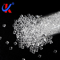 Résine de polycarbonate PC cristalline vierge, matière première plastique PC hautement transparente pour éclairage LED