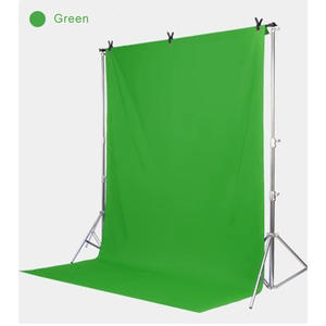 Fond Vert Chromakey, 1,8 x 2,7 m Toile de Fond Photo pour Streaming Vidéo <span class=keywords><strong>YouTube</strong></span> Zoom, Petit Tissu en Polyester - Product Image 1