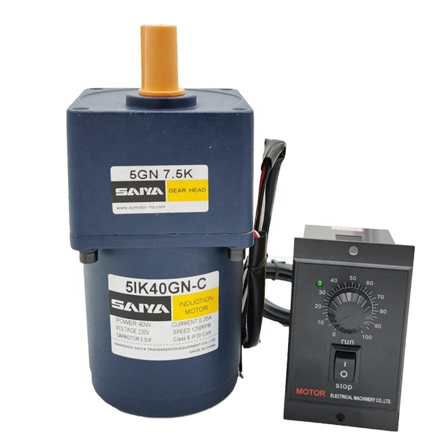 110v 220v Ac Gear Motor with Speed Control Speed Regulating Motor 6W 10W 15W 25W 40W 60W 90W 120W