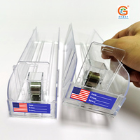 Supports d'affichage automatiques transparents de haute qualité pour cigarettes, en acrylique, pour supermarchés, en plastique PS