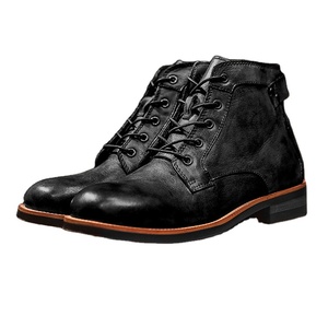 Botas <span class=keywords><strong>de</strong></span> Vestir para <span class=keywords><strong>Hombre</strong></span> Estilo Británico <span class=keywords><strong>de</strong></span> Última Moda 2024 Calzado Urbano en Piel Sintética PU - Product Image 2
