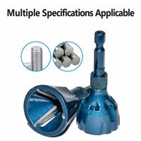 REALMAX Outer Circle Rose Reamer, ébavureur et chanfreineur d'acier pour bords de 45 degrés, filetage et débavureur de vis