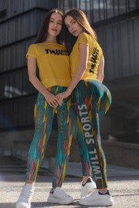 Leggings de mujer transpirables de sujetador de sublimación de Pakistán y conjunto corto de medias ropa de fitness, ropa deportiva - Product Image 5
