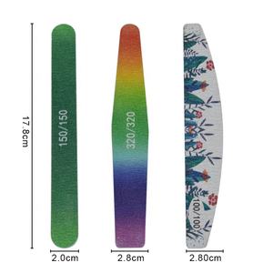 Ücretsiz örnekler kireç unghie 80 100 180 240 320 Grit japon zımpara tırnak törpüsü OEM yaratıcı renkli baskı tırnak törpüsü - Product Image 5