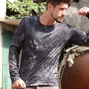 เสื้อยืดแขนยาวกันแดดแห้งเร็วระบายอากาศได้ดีสำหรับผู้ชาย ผลิตโดยผู้ผลิตเสื้อผ้าตกปลา รับผลิตตามสั่ง ขายส่งสำหรับกิจกรรมกลางแจ้ง - Product Image 1