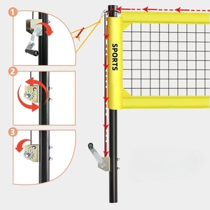 Juego de Redes de Voleibol de <span class=keywords><strong>Playa</strong></span> para Competición, Juego de Redes de Voleibol Portátiles con <span class=keywords><strong>Postes</strong></span>, Red de Voleibol Completa para Exteriores - Product Image 3