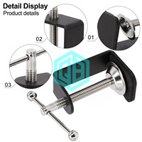 Pince en C robuste OEM pour montage sur table de travail du bois avec une hauteur de 5cm en forme de C pour les raccords métalliques de support de microphone