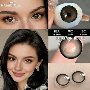 Lentilles de contact cosmétiques Eyeshare GDANSK Series Brown, lentilles de contact annuelles, lentilles de maquillage, lentilles de contact bleues - Product Image 1