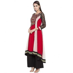 Stile semplice all'ingrosso <span class=keywords><strong>Sari</strong></span> tessuti romanzo Pakistani ragazze immagini Abaya disegni per abiti Anarkali - Product Image 3