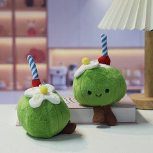 Nuevo Llavero de Peluche de Coco Crudo de Hainan, Colgante para Bolso de Niña, Regalo Creativo, Figura de Planta de 13CM - Product Image 3