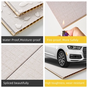 Plástico y polvo de piedra Decoración de <span class=keywords><strong>PVC</strong></span> Panel de techo Panel de pared de <span class=keywords><strong>PVC</strong></span> Fácil de instalar Material de diseño interior para oficina - Product Image 5