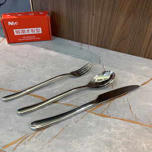 DF BC Fashion Nuevo Juego de Cubiertos de Acero Inoxidable con Mango Martillado Especial: Cuchillo de Mesa, Cuchillo para Carne, Tenedores de Mesa, Tenedores para Postre, Personalizado - Product Image 5