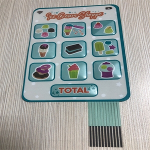 Nhà cung cấp Nhà máy OEM dập nổi nút in kỹ thuật số màng chuyển đổi bàn phím Bàn phím bảng điều chỉnh cho Ice Cream ứng dụng - Product Image 2