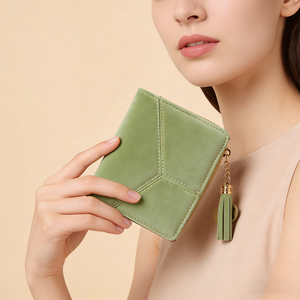 <span class=keywords><strong>Portafoglio</strong></span> da <span class=keywords><strong>Donna</strong></span> in Vera Pelle Scamosciata <span class=keywords><strong>Verde</strong></span>, Moda Casual, con Campioni Gratuiti e Supporto OEM/ODM - Product Image 2