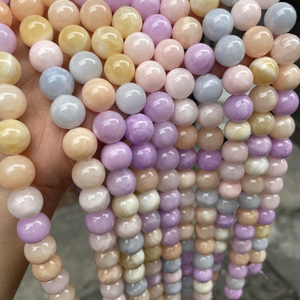 ลูกปัดหินออนิกซ์สีน้ำผึ้งหลากสีทรงกลม ร้อยเป็นเส้น ลูกปัดหยกเปอร์เซียสีเหลืองสวยงาม คุณภาพเยี่ยม ร้อยเป็นเส้นยาว 38 ซม. - Product Image 6