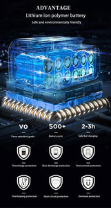 Batterie au lithium de haute qualité 3,7 V 18650 21700 5000 mAh, batterie <span class=keywords><strong>rechargeable</strong></span> au lithium-ion - Product Image 4