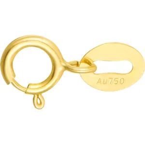 18K Sieraden Bevindingen Goud Gesp Diy Sieraden Leverancier Groothandel Sieraden Accessoires Au750 Stempel Veersluiting