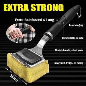 Brosse et grattoir pour barbecue, brosse de nettoyage pour barbecue sans poils en acier inoxydable de 18 pouces pour les barbecues à gaz/charbon de bois - Product Image 2