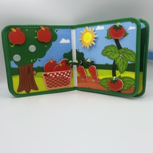 Tốt nhất bán Montessori Đồ chơi giáo dục cảm thấy trang trại cuốn sách bận rộn cho Toddler giáo dục sớm nhà máy giá - Product Image 6