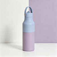 Bouteille isotherme sous vide 500 ml, best-seller, non toxique, anti-fuite, sans BPA, avec paille rabattable, logo personnalisé, pour eau bouillante, sport et voyage