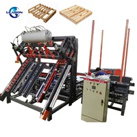 Machine de fabrication de palettes en bois entièrement automatique CE, ligne de production de palettes en bois pour les traverses, machine à palettes