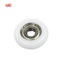 YCZCO Rodillos de Arco Circular de 30 mm de Diámetro, Cubierta de Polea con POM para Puerta Colgante