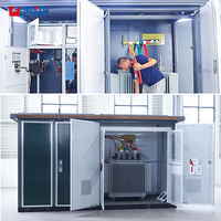 Poste de distribution extérieur intégré durable et anticorrosion 500kVA 630kVA 800kVA avec boîtier galvanisé pour l'alimentation des stations balnéaires