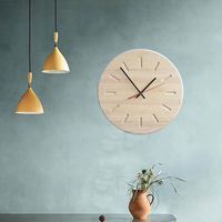 Bref Style Morden bricolage plaque en bois horloge murale maison bureau décoratif Reloj De Pared horloge murale