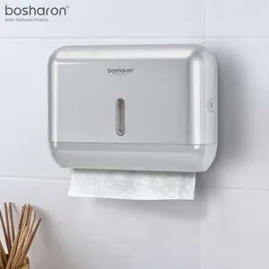 Gantungan dinding dapat dikunci tahan air komersial kamar kecil tangan kamar mandi tempat tisu serbet kotak abs plastik pemegang handuk kertas publik