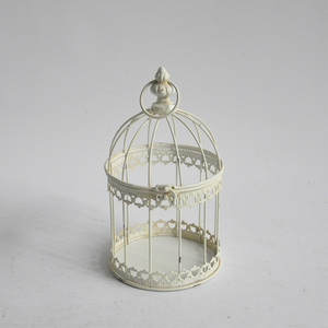 Décorwell Élégant <span class=keywords><strong>Mini</strong></span> <span class=keywords><strong>Cage</strong></span> à Oiseaux en Fer Métal Porte-Bougie Fait Main en Maille Filée Creuse pour la Décoration de la Maison - Product Image 5