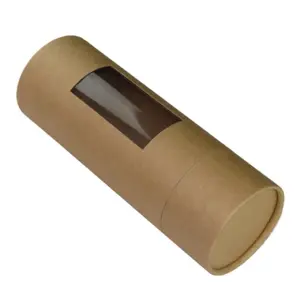 Custom Cheap Wholesale Price Paper Can Push Up Paper Jar Biodegradable Recycled Cardboard Fully Cutting Paper Tube