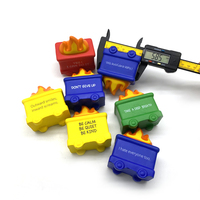 Camion poubelle de jouet personnalisé en forme de camion de pompiers, anti-stress et anti-anxiété, cadeau promotionnel pour le soulagement du stress et de l'anxiété