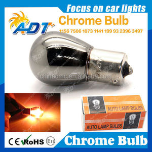 Ampoules automobiles chromées ambre P21w de haute qualité - Product Image 6