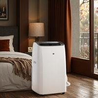 Climatisation portable à onduleur CC, type pompe à chaleur, filtre HEPA, 3 vitesses, oscillation automatique du vent, déshumidificateur domestique 12K
