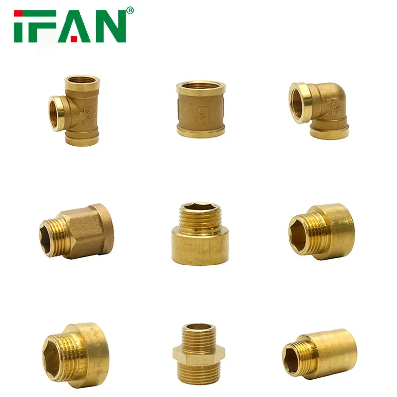 IFAN Plumbing Nipple Tube Fittings 1/2"-2'' Brass Plumbing Fittings