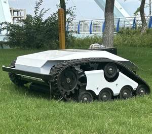 <b>Small</b> Lithium Battery Remote-controlled Four-<b>wheel</b> Drive Lawn Mower High-Power All-Terrain Grass Shredder Lithium- - Product Image 5