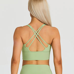 Soutien-gorge de sport minimaliste 24 couleurs, nouvelle collection, haute performance, coupe ajustée, respirant et léger pour femmes, idéal pour le fitness et le <span class=keywords><strong>yoga</strong></span> - Product Image 2