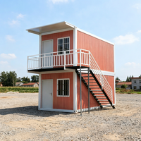 Casa a Due Piani Impilabile e Pieghevole in Struttura d'Acciaio per Spazi Limitati, Costruzioni Urbane, Officine e Centri Commerciali
