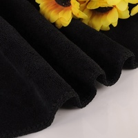 Hot Sale Professional Soft Bleach Proof Black Microfiber Facial Towel Salon Towels for Barber Shop